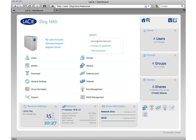 Disque dur réseau LaCie NAS professionnel 2big - 4 TB — image 6