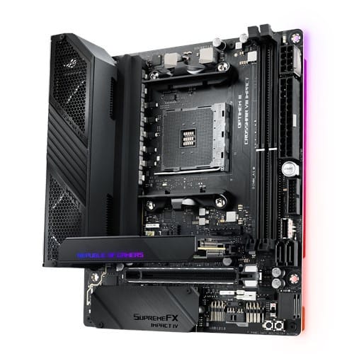ASUS ROG Crosshair VIII Impact AMD X570 Emplacement AM4 Mini DTX (90MB11Q0-M0EAY0) — image 2