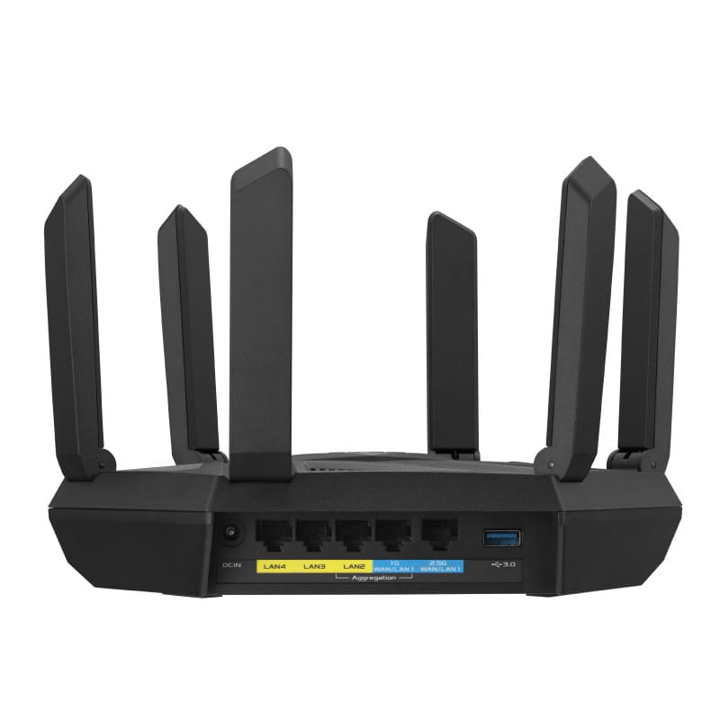 ASUS RT-AXE7800 routeur sans fil Tri-bande (2,4 GHz / 5 GHz / 6 GHz) Noir (90IG07B0-MU9B00) — image 2