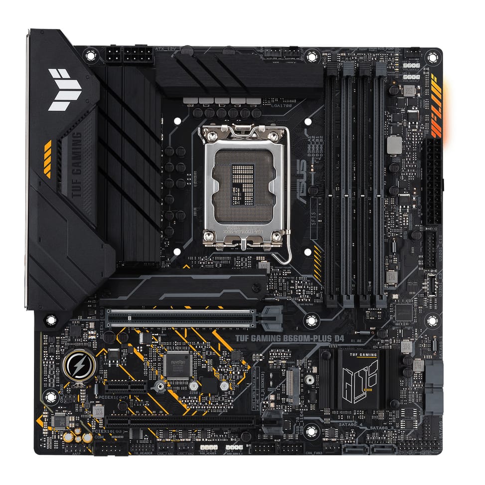 ASUS TUF GAMING B660M- PLUS D4 Intel B660 LGA 1700 micro ATX (90MB1940-M0EAY0) — image 1
