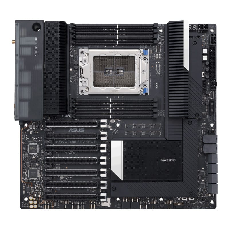 ASUS Pro WS WRX80E-SAGE SE WIFI II AMD WRX80 Emplacement sWRX8 ATX étendu (90MB1E60-M0EAY0) — image 2