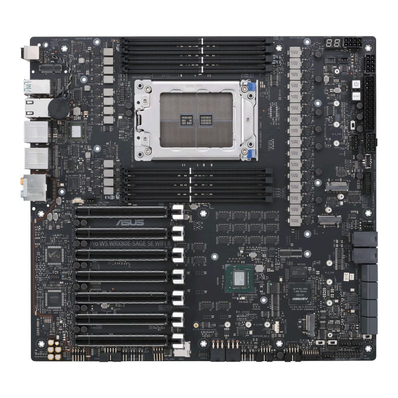 ASUS Pro WS WRX80E-SAGE SE WIFI II AMD WRX80 Emplacement sWRX8 ATX étendu (90MB1E60-M0EAY0) — image 3