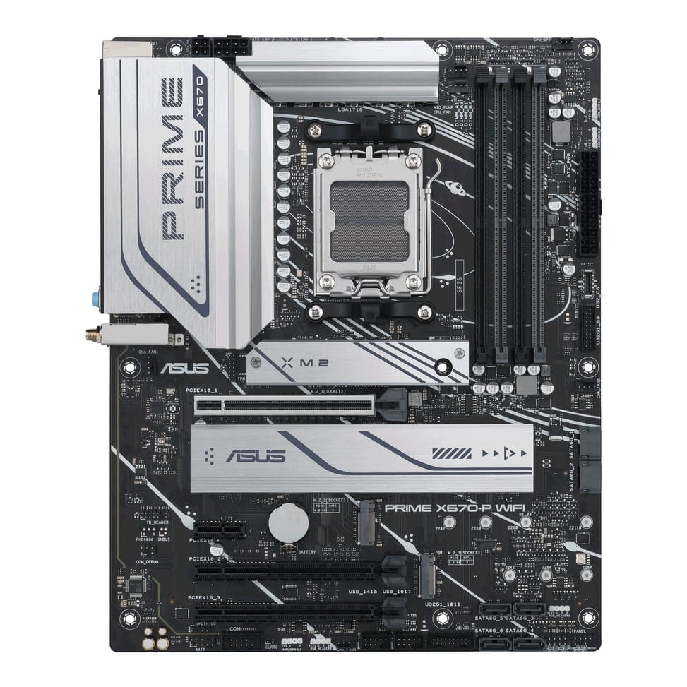 ASUS PRIME X670-P WIFI AMD X670 Emplacement AM5 ATX (90MB1BV0-M0EAY0) — image 2
