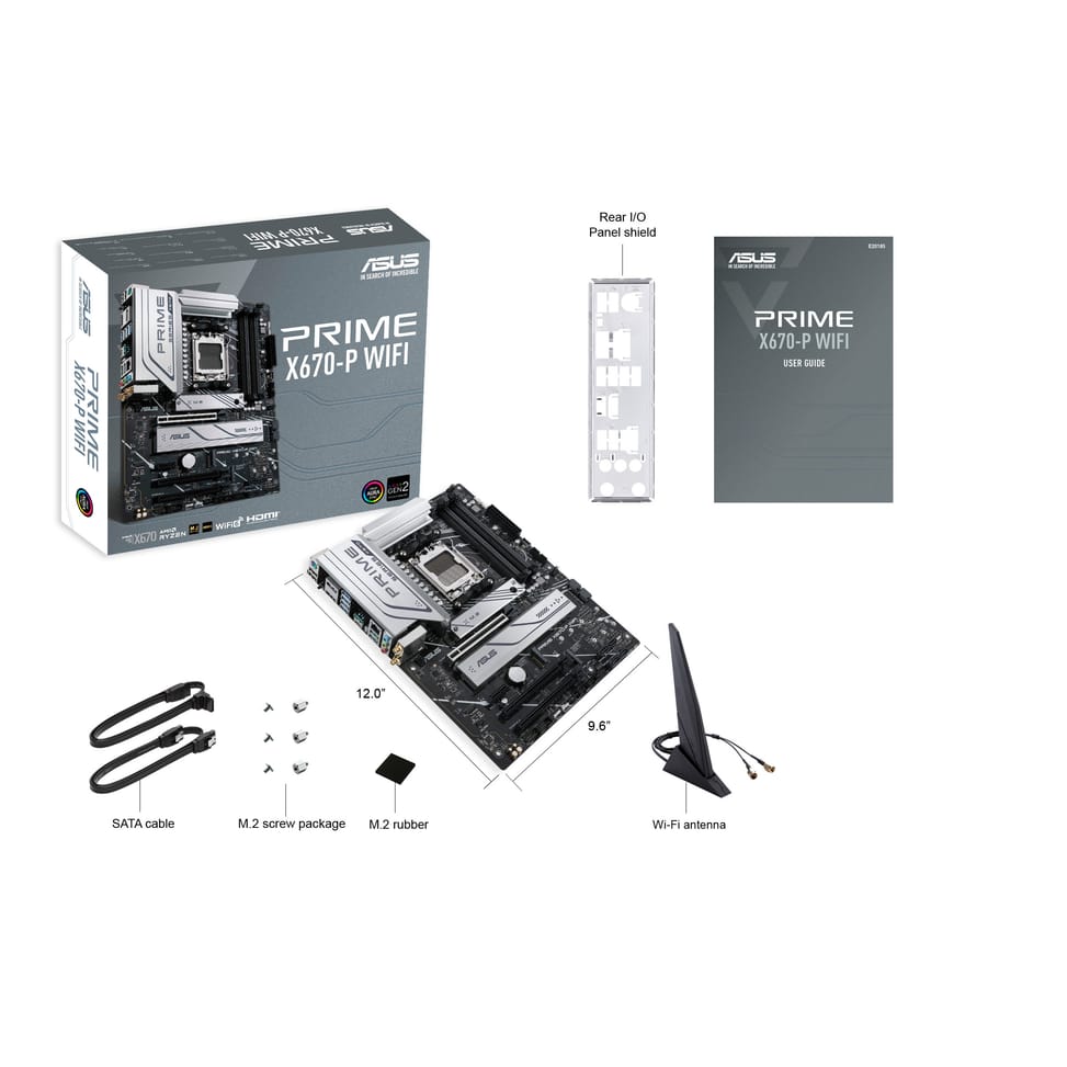 ASUS PRIME X670-P WIFI AMD X670 Emplacement AM5 ATX (90MB1BV0-M0EAY0) — image 6