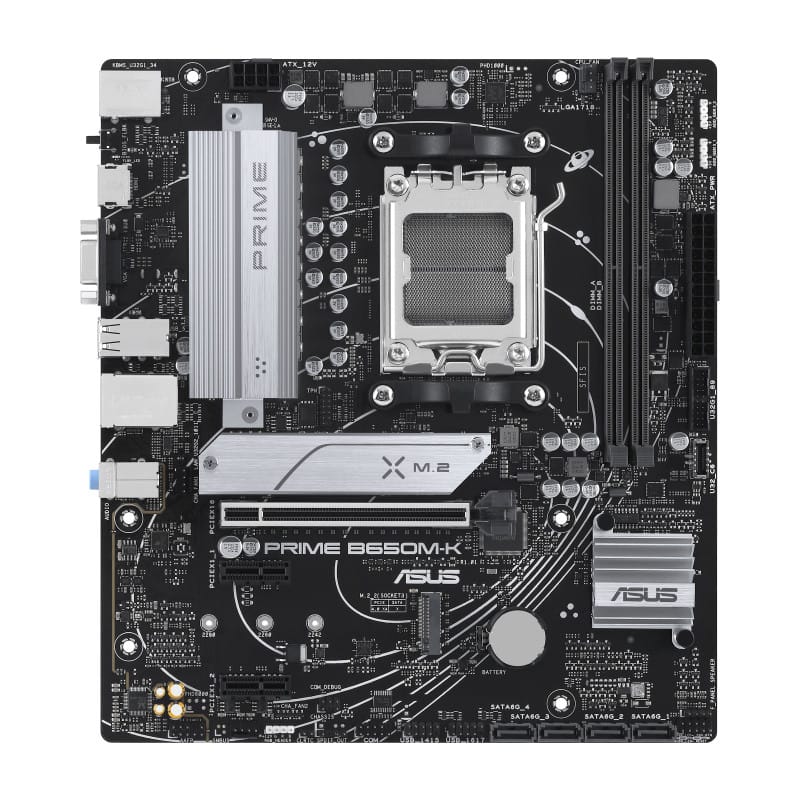 ASUS PRIME B650M-K AMD B650 Emplacement AM5 micro ATX (90MB1F60-M0EAY0) — image 1