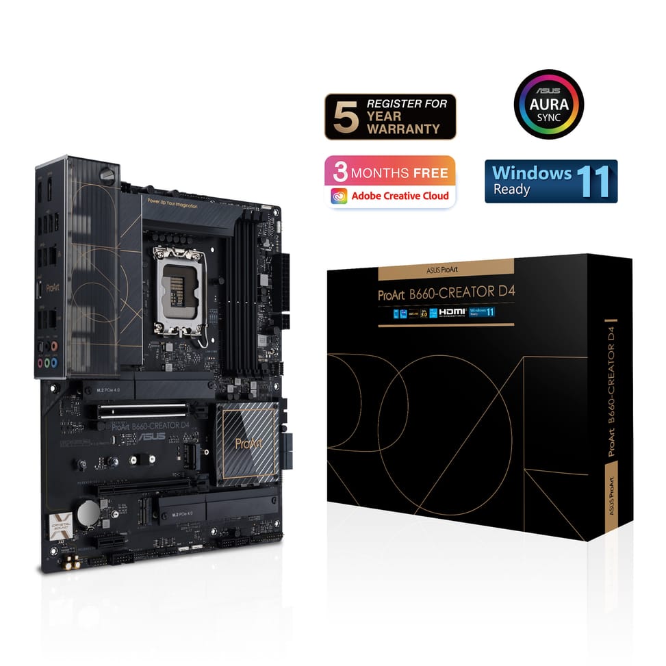ASUS PROART B660-CREATOR D4 Intel B660 LGA 1700 ATX (90MB19F0-M0EAY0) — image 4