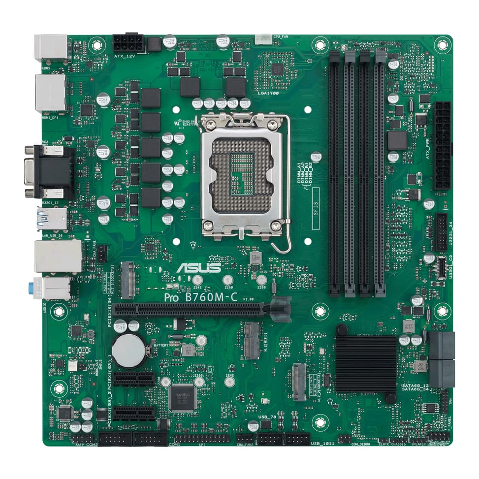 ASUS PRO B760M-C-CSM Intel B760 LGA 1700 micro ATX (90MB1DX0-M0EAYC) — image 1