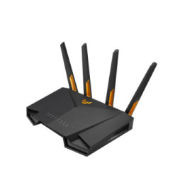 ASUS TUF Gaming AX3000 V2 routeur sans fil Gigabit Ethernet Bi-bande (2,4 GHz / 5 GHz) Noir, Orange (90IG0790-MO3B00)