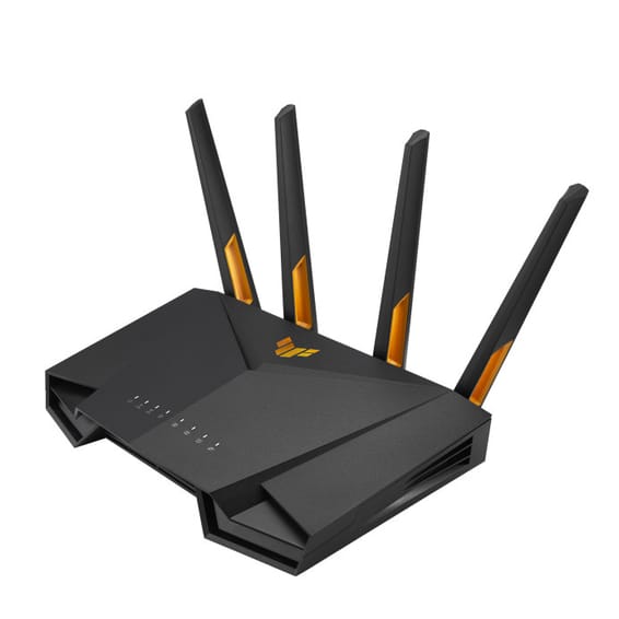 ASUS TUF Gaming AX3000 V2 routeur sans fil Gigabit Ethernet Bi-bande (2,4 GHz / 5 GHz) Noir, Orange (90IG0790-MO3B00)
