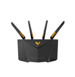 ASUS TUF Gaming AX3000 V2 routeur sans fil Gigabit Ethernet Bi-bande (2,4 GHz / 5 GHz) Noir, Orange (90IG0790-MO3B00)