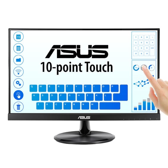 ASUS VT229H écran plat de PC 54,6 cm (21.5") 1920 x 1080 pixels Full HD LED Écran tactile Noir (90LM0490-B02170)