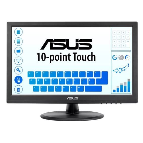 ASUS VT168HR écran plat de PC 39,6 cm (15.6") 1366 x 768 pixels WXGA LED Écran tactile Noir (90LM02G1-B04170)