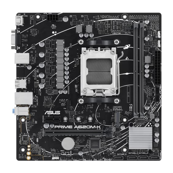 ASUS PRIME A620M-K AMD A620 Emplacement AM5 micro ATX (90MB1F40-M0EAY0)
