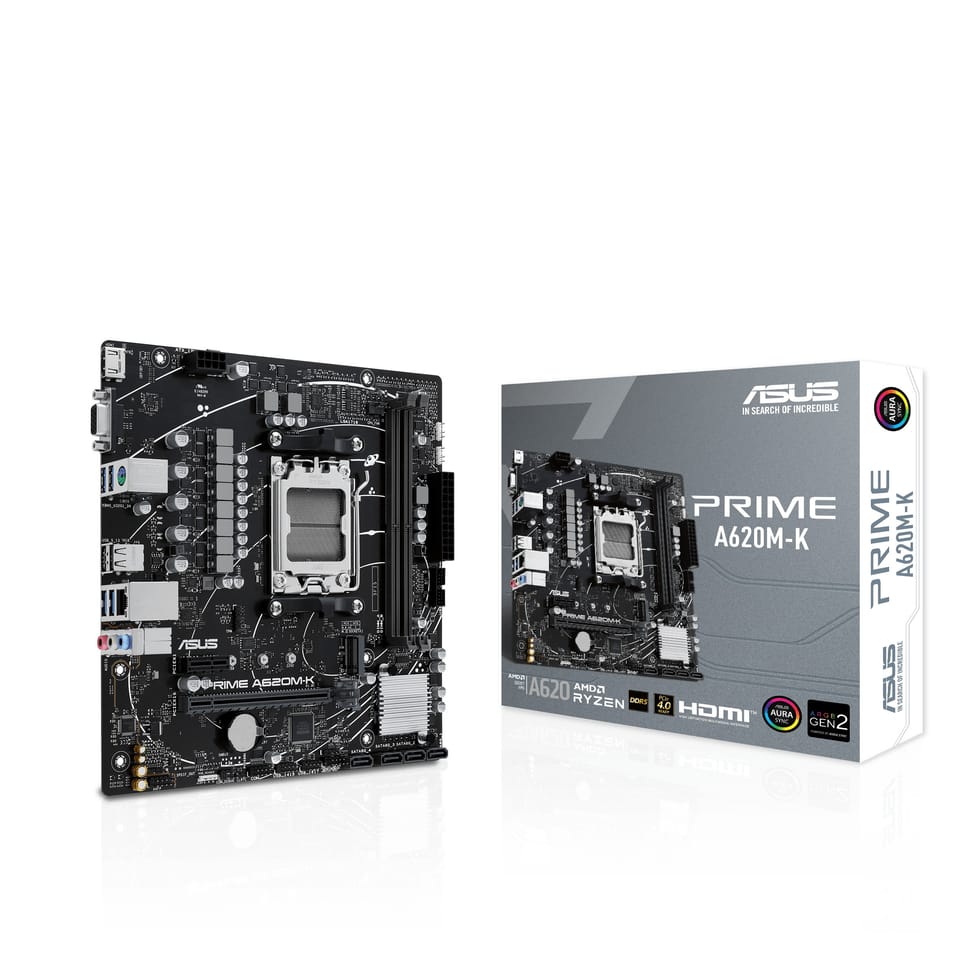 ASUS PRIME A620M-K AMD A620 Emplacement AM5 micro ATX (90MB1F40-M0EAY0) — image 8