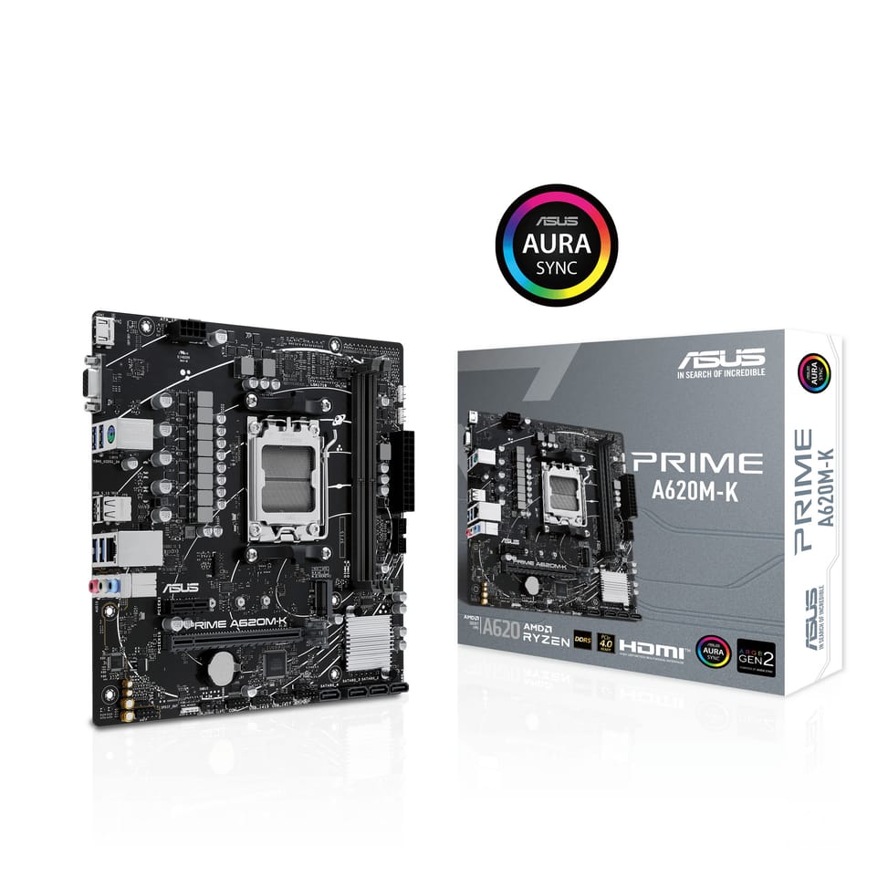 ASUS PRIME A620M-K AMD A620 Emplacement AM5 micro ATX (90MB1F40-M0EAY0) — image 9