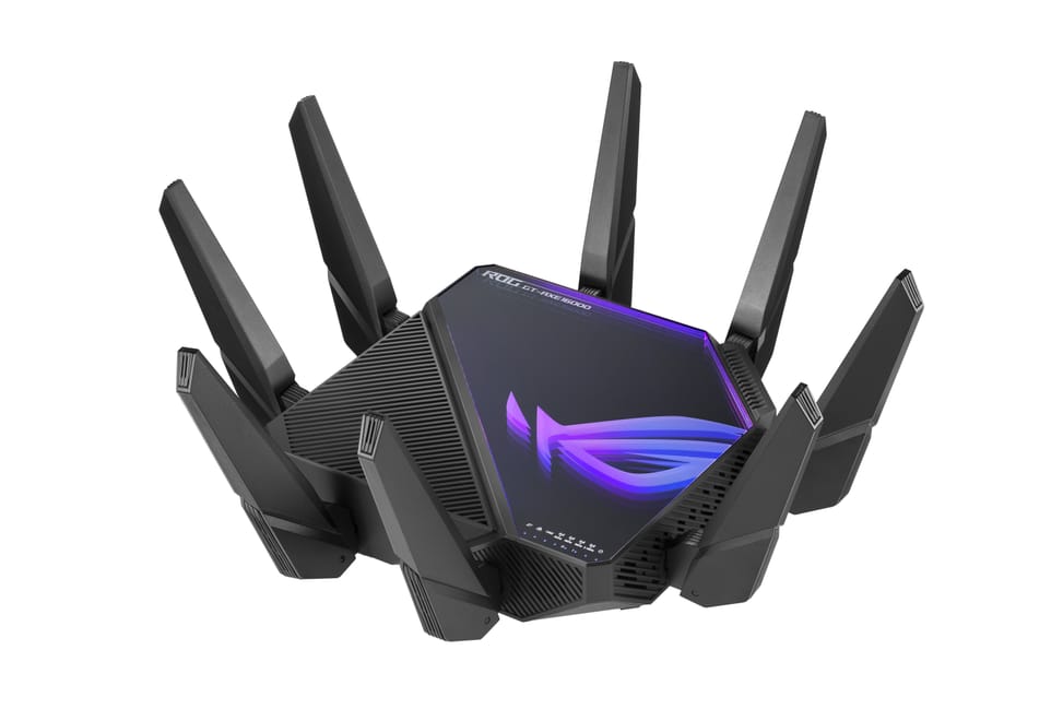 ASUS ROG Rapture GT-AXE16000 routeur sans fil 10 Gigabit Ethernet Tri-bande (2,4 GHz / 5 GHz / 6 GHz) Noir (90IG06W0-MU2A10) — image 1