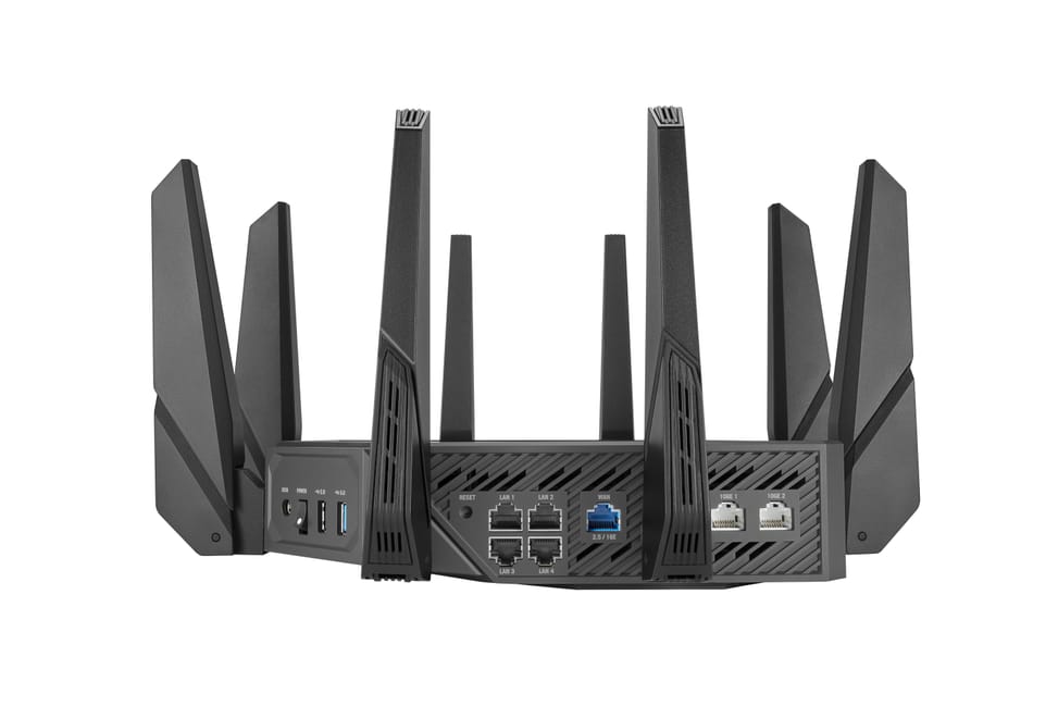 ASUS ROG Rapture GT-AXE16000 routeur sans fil 10 Gigabit Ethernet Tri-bande (2,4 GHz / 5 GHz / 6 GHz) Noir (90IG06W0-MU2A10) — image 3