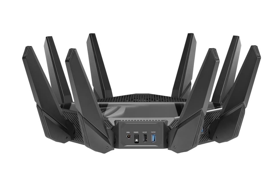 ASUS ROG Rapture GT-AXE16000 routeur sans fil 10 Gigabit Ethernet Tri-bande (2,4 GHz / 5 GHz / 6 GHz) Noir (90IG06W0-MU2A10) — image 4