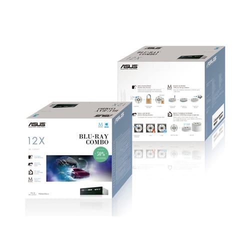 ASUS BC-12D2HT Bulk lecteur de disques optiques Interne Blu-Ray DVD Combo Noir (90DD01K0-B30000) — image 2