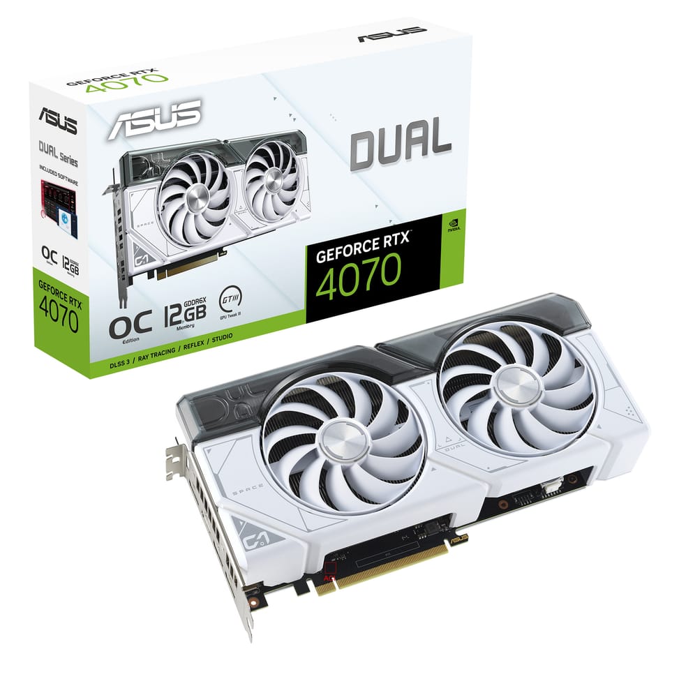 ASUS Dual -RTX4070-O12G-WHITE NVIDIA GeForce RTX 4070 12 Go GDDR6X (90YV0IZ4-M0NA00) — image 12