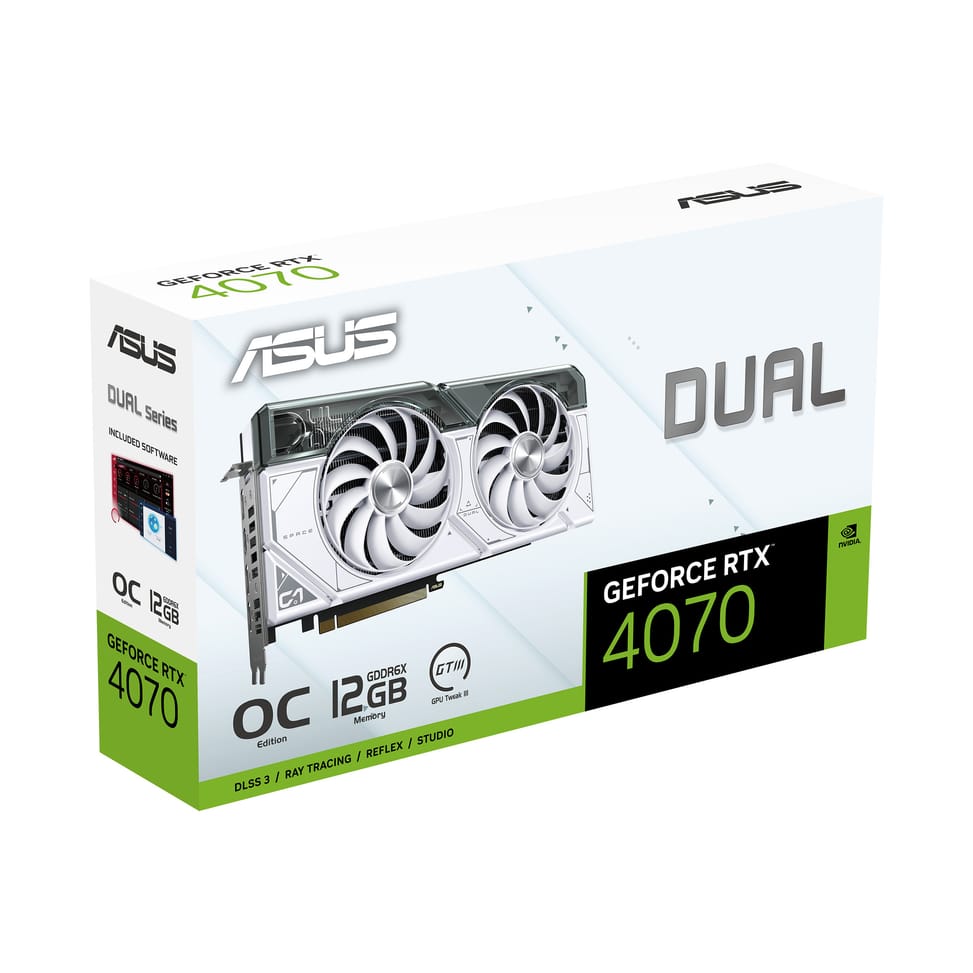 ASUS Dual -RTX4070-O12G-WHITE NVIDIA GeForce RTX 4070 12 Go GDDR6X (90YV0IZ4-M0NA00) — image 13