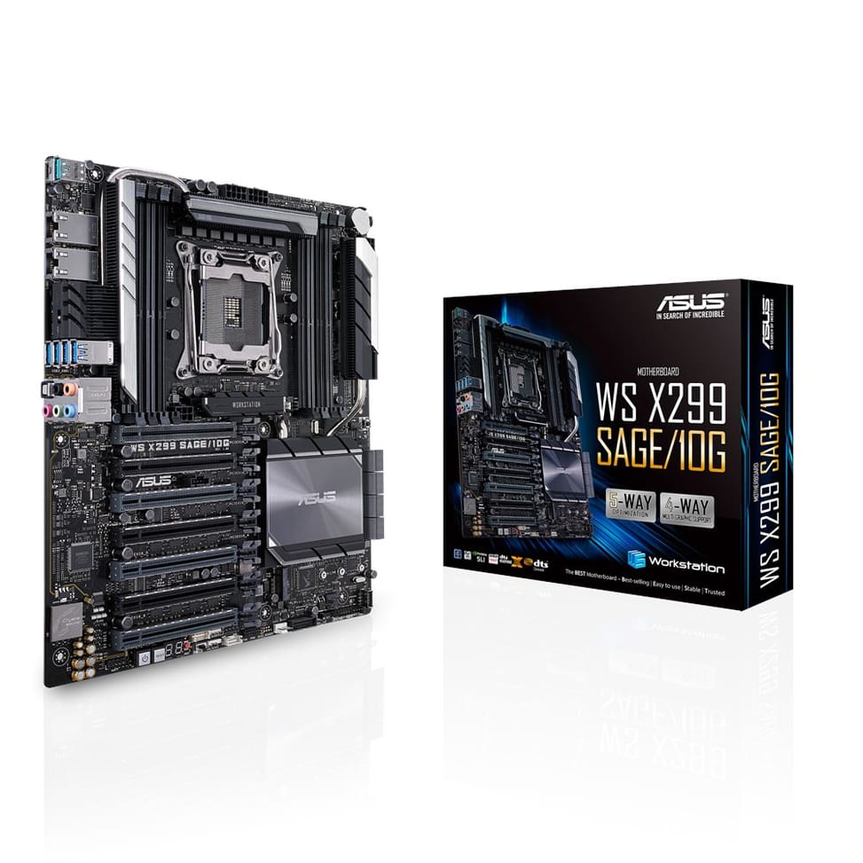 ASUS WS X299 SAGE/10G Intel® X299 LGA 2066 (Socket R4) SSI CEB (90SW00H0-M0EAY0) — image 1