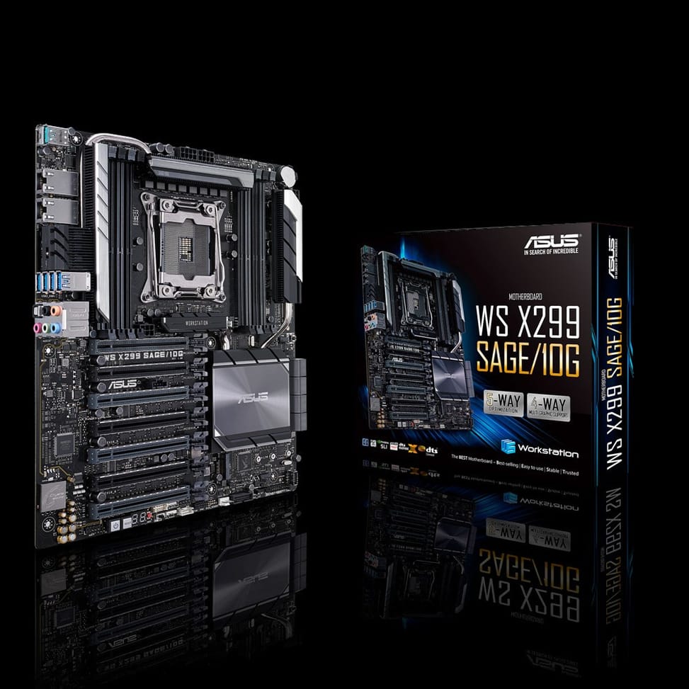 ASUS WS X299 SAGE/10G Intel® X299 LGA 2066 (Socket R4) SSI CEB (90SW00H0-M0EAY0) — image 2