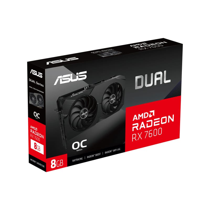 ASUS Dual -RX7600-O8G AMD Radeon RX 7600 8 Go GDDR6 (90YV0IH1-M0NA00) — image 12