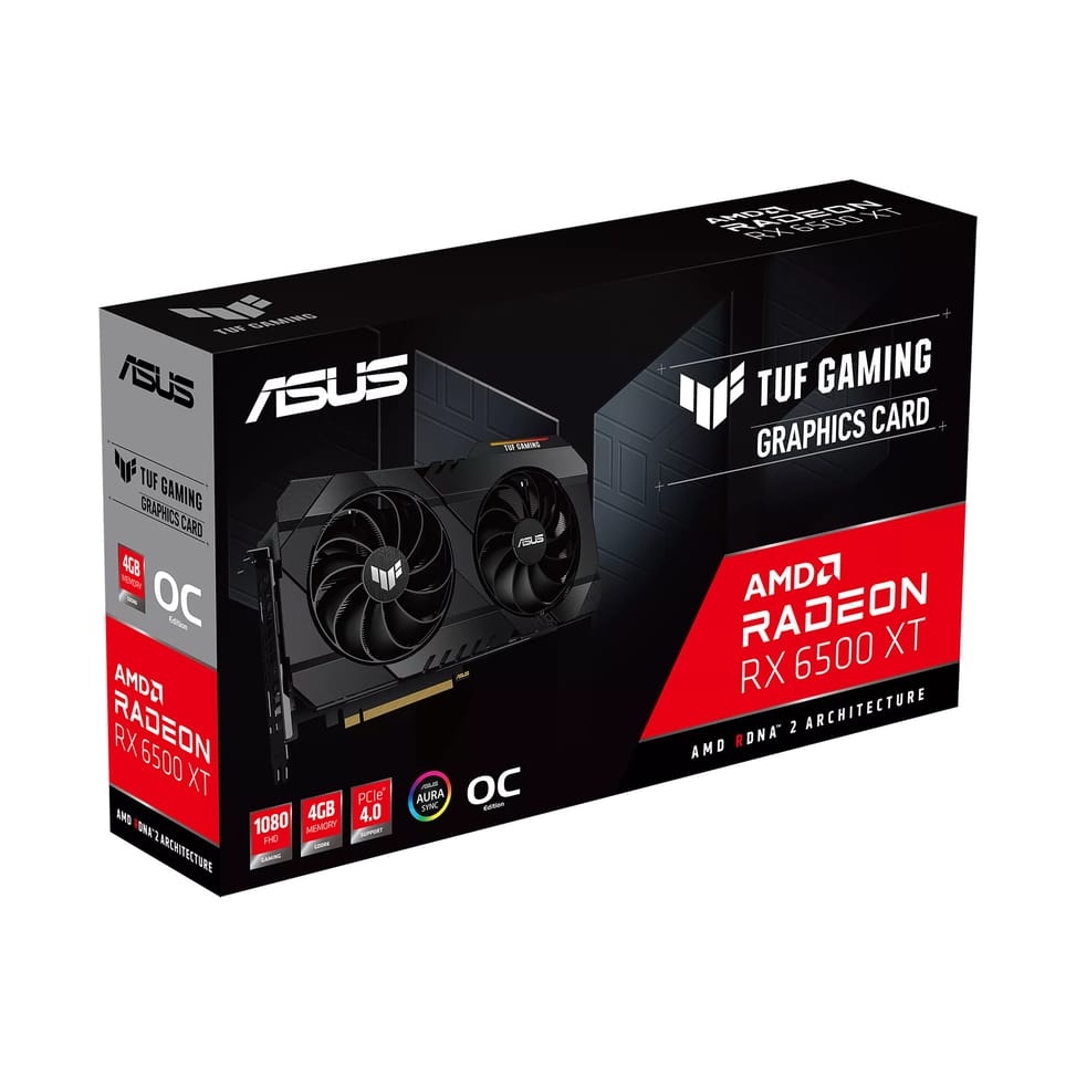 ASUS TUF Gaming Radeon RX 6500 XT OC Edition AMD 4 Go GDDR6 (90YV0HA0-M0NA00) — image 7