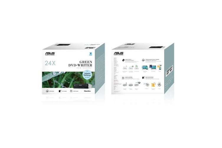 ASUS DRW-24D5MT lecteur de disques optiques Interne DVD Super Multi DL Noir (90DD01Y0-B10010) — image 3