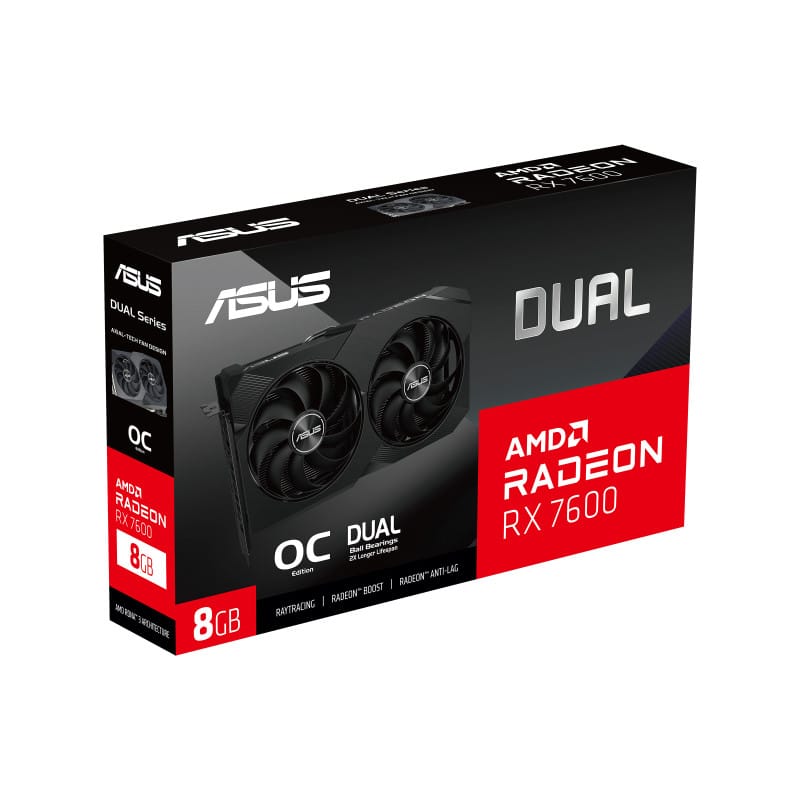 ASUS Dual -RX7600-O8G-V2 AMD Radeon RX 7600 8 Go GDDR6 (90YV0IH2-M0NA00) — image 12