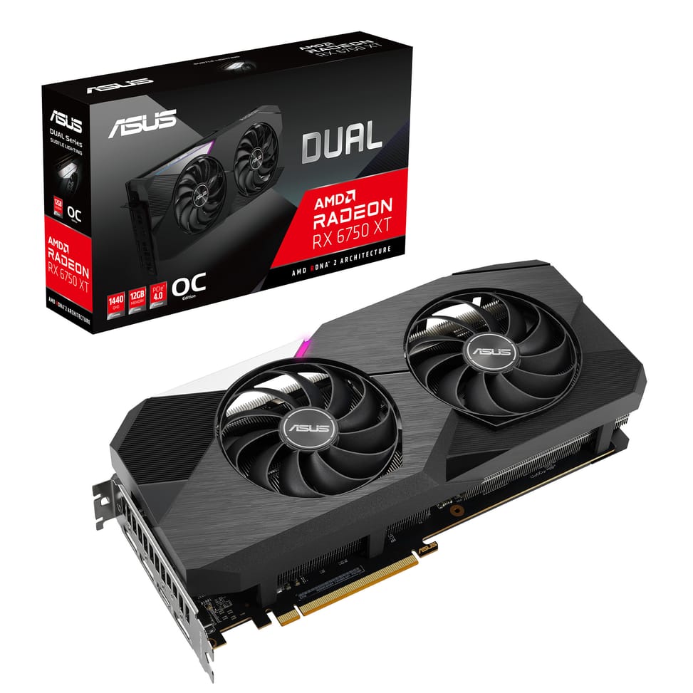 ASUS Dual -RX6750XT-O12G AMD Radeon RX 6750 XT 12 Go GDDR6 (90YV0HK0-M0NA00) — image 6