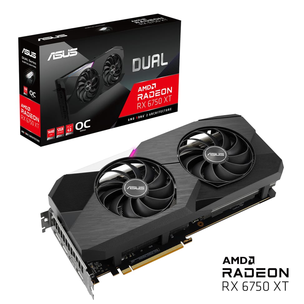 ASUS Dual -RX6750XT-O12G AMD Radeon RX 6750 XT 12 Go GDDR6 (90YV0HK0-M0NA00) — image 7