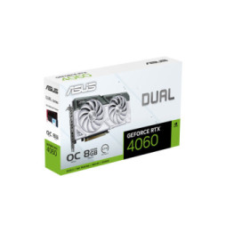 ASUS Dual -RTX4060-O8G-WHITE NVIDIA GeForce RTX­ 4060 8 Go GDDR6 (90YV0JC2-M0NA00)
