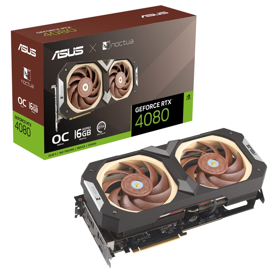 ASUS RTX4080-O16G-NOCTUA NVIDIA GeForce RTX 4080 16 Go GDDR6X (90YV0IB2-M0NA00) — image 2
