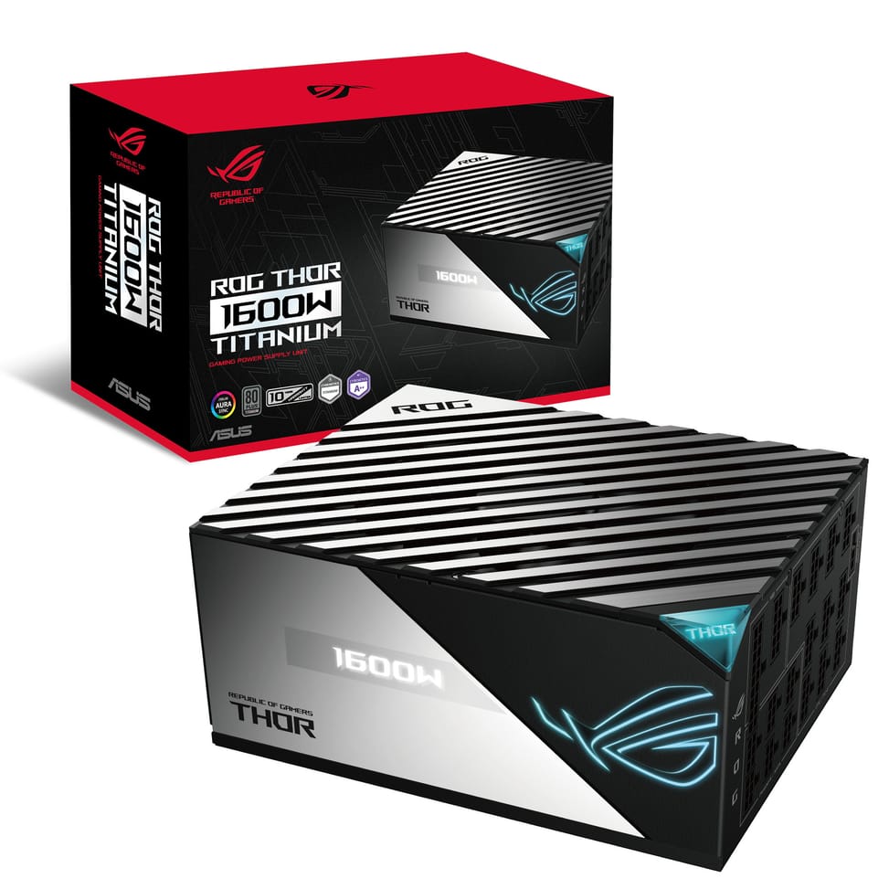 ASUS ROG THOR 1600W Titanium unité d'alimentation d'énergie 20+4 pin ATX ATX Noir, Argent (90YE00K0-B0NA00) — image 13