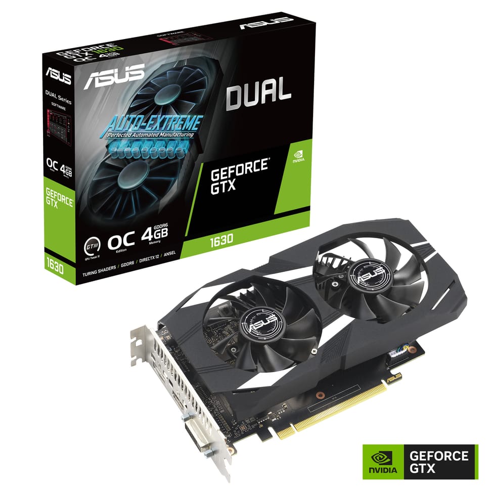 ASUS Dual -GTX1630-O4G NVIDIA GeForce GTX 1630 4 Go GDDR6 (90YV0I54-M0NA00) — image 10
