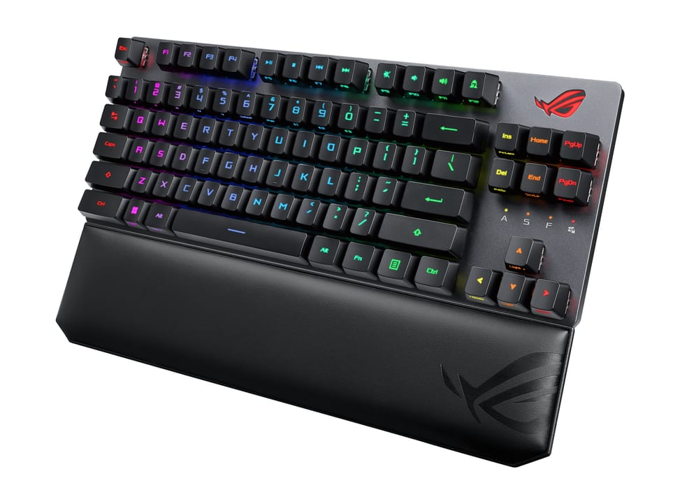 ASUS ROG Strix Scope RX TKL Wireless Deluxe clavier USB + RF Wireless + Bluetooth Noir (90MP02J0-BKDA00) — image 4
