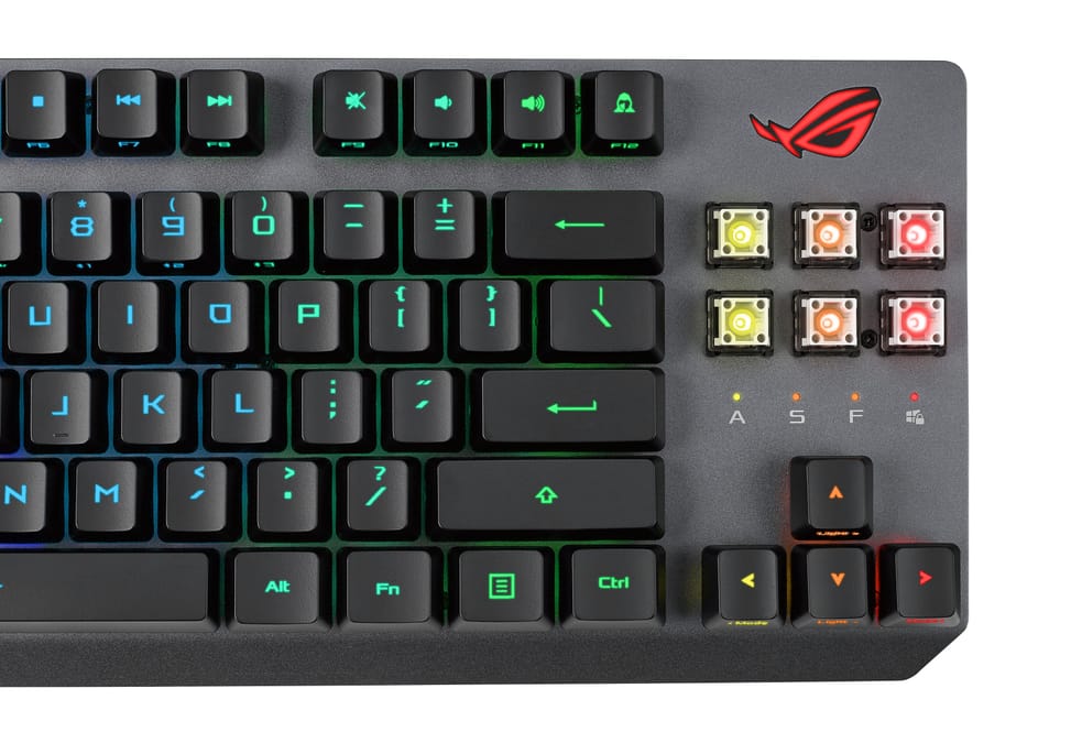 ASUS ROG Strix Scope RX TKL Wireless Deluxe clavier USB + RF Wireless + Bluetooth Noir (90MP02J0-BKDA00) — image 8