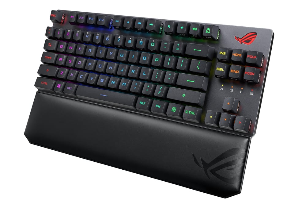 ASUS ROG Strix Scope RX TKL Wireless Deluxe clavier USB + RF Wireless + Bluetooth Noir (90MP02J0-BKDA00) — image 10