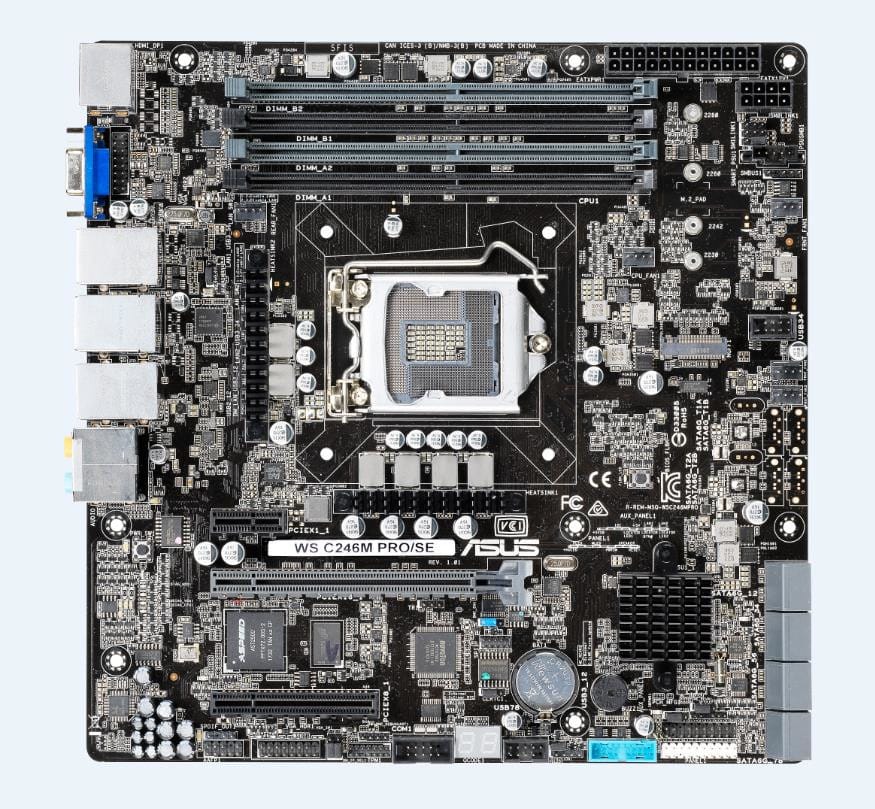 ASUS WS C246M PRO/SE Intel C246 LGA 1151 (Emplacement H4) (90SW00F0-M0EAY0) — image 1