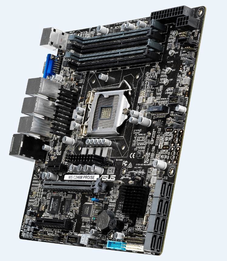 ASUS WS C246M PRO/SE Intel C246 LGA 1151 (Emplacement H4) (90SW00F0-M0EAY0) — image 6