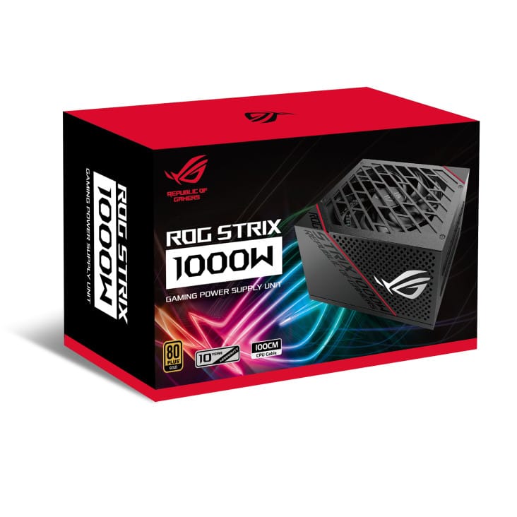 ASUS ROG-STRIX-1000G unité d'alimentation d'énergie 1000 W 20+4 pin ATX ATX Noir (90YE00A5-B0NA00) — image 10