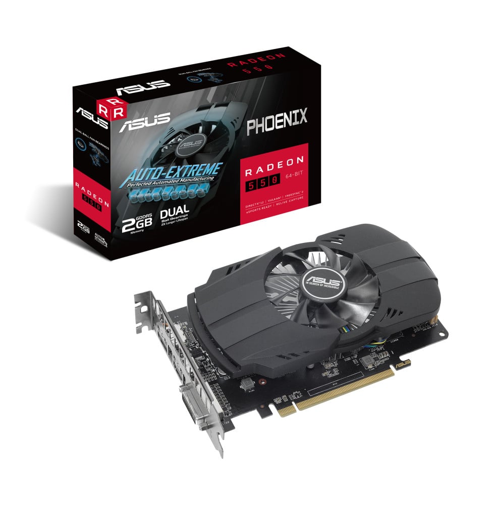 ASUS PH-550-2G AMD Radeon RX 550 2 Go GDDR5 (90YV0AG9-M0NA00)