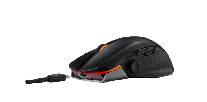ASUS ROG Chakram X Origin souris Droitier RF Wireless + Bluetooth + USB Type-A Opto-mécanique 36000 DPI (90MP02N1-BMUA00) — image 2