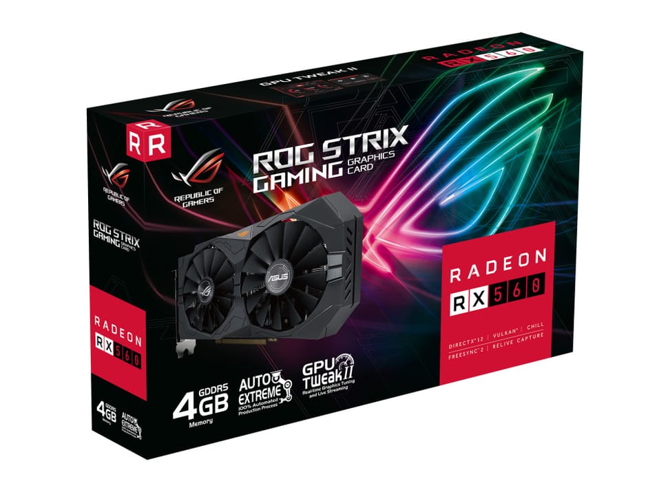 ASUS ROG -STRIX-RX560-4G-V2-GAMING AMD Radeon RX 560 4 Go GDDR5 (90YV0HV0-M0NA00) — image 5