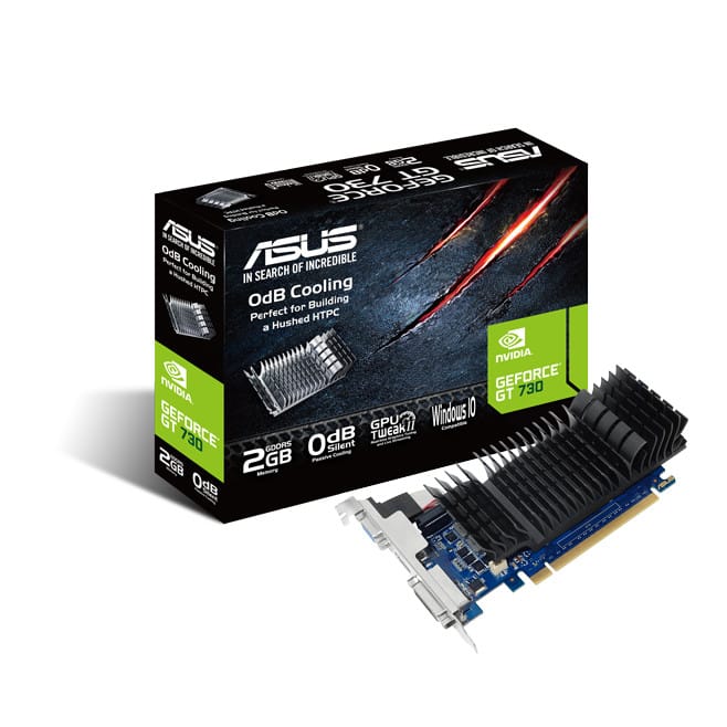 ASUS GT730-SL-2GD5-BRK NVIDIA GeForce GT 730 2 Go GDDR5 ASUS VGA GT730-SL-2GD5-BRK (90YV06N2-M0NA00) — image 2