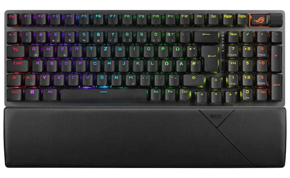 ASUS ROG Strix Scope II 96 Wireless clavier USB + RF Wireless + Bluetooth QWERTZ Allemand Noir (90MP037A-BKDA01) — image 1