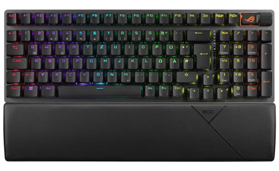 ASUS ROG Strix Scope II 96 Wireless clavier USB + RF Wireless + Bluetooth QWERTZ Allemand Noir (90MP037A-BKDA01)