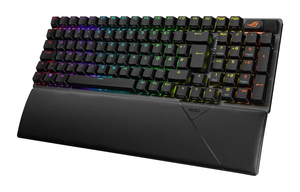 ASUS ROG Strix Scope II 96 Wireless clavier USB + RF Wireless + Bluetooth QWERTZ Allemand Noir (90MP037A-BKDA01) — image 2